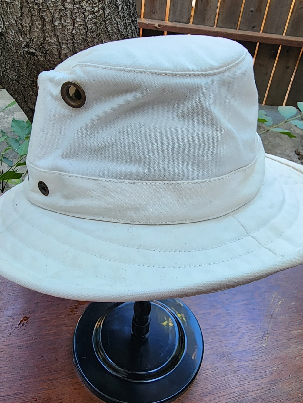 Vintage Tilley Hat Classic Cotton Duck Outdoor Sun Bucket Hat Off White 7.5